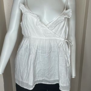 White Tie Front Camisole